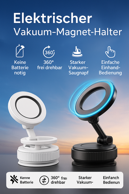 Magnetischer 360° Handyhalter – Ultrastark, faltbar & geräuschlos