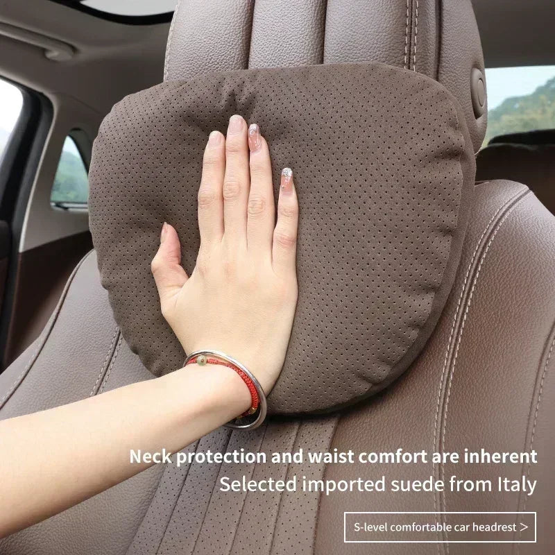 NEW Top Quality Car Headrest Neck Support Seat for Maybach Design S Class Soft Universal Adjustable Car Neck Pillow Waist Pillow