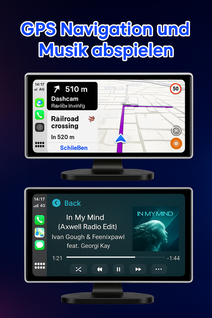 Wireless CarPlay & Android Auto Dashcam | 4K Video, GPS Navigation & 10"/11,26" Display